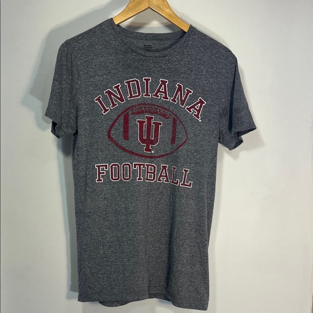 Indiana University Gray Football Tee